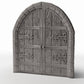 Productfoto diorama en modelbouw 0: Dioramagebouw: dubbele kerkdeur met rondboog (Ref. 674D)