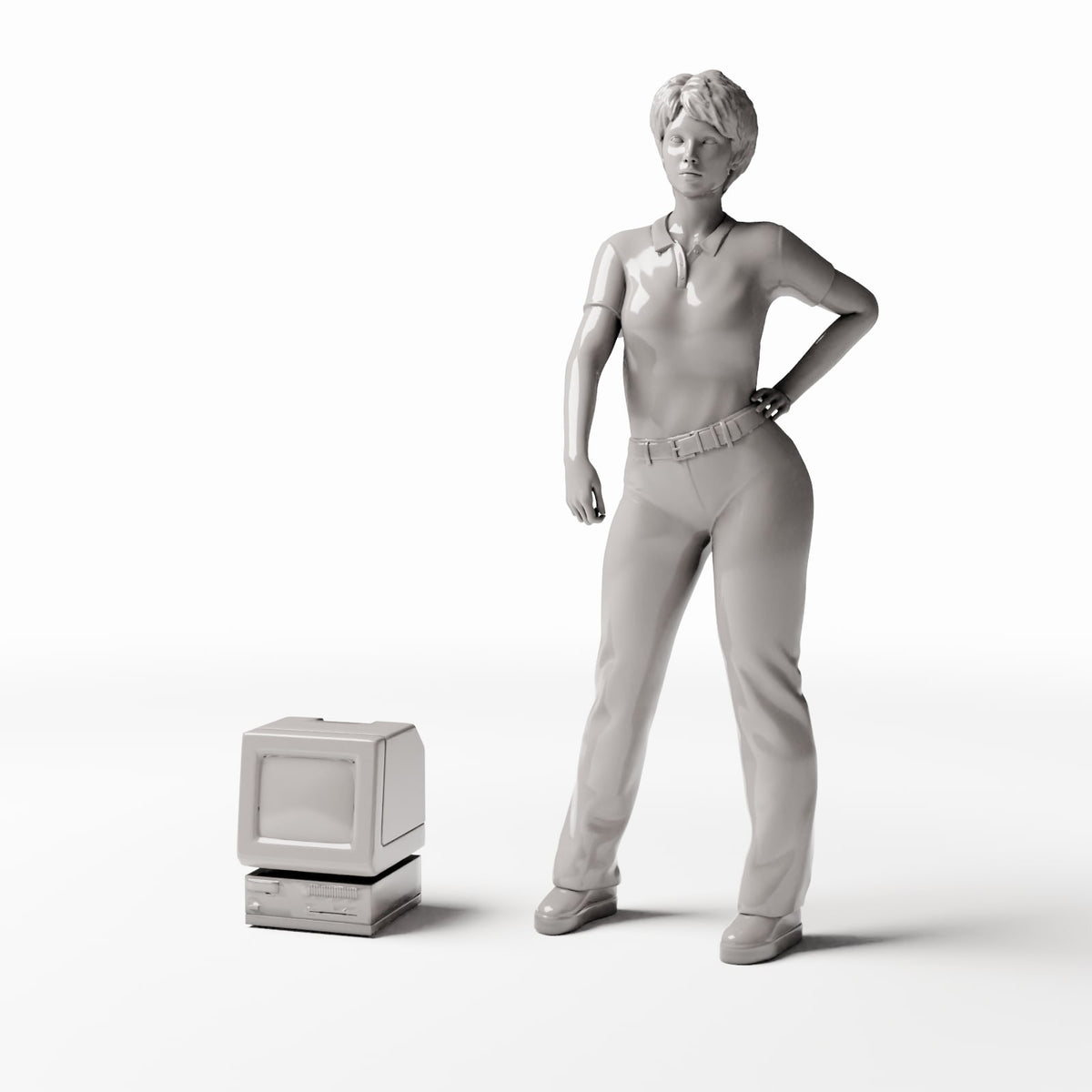Diorama Modellbau Produktfoto 1: Diorama Einrichtung: 90er-Jahre-Computer (Ref. 689D)