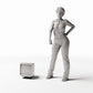 Productfoto diorama en modelbouw 1: Dioramameubilair: Beeldscherm uit de jaren 1990 (Ref. 691D)