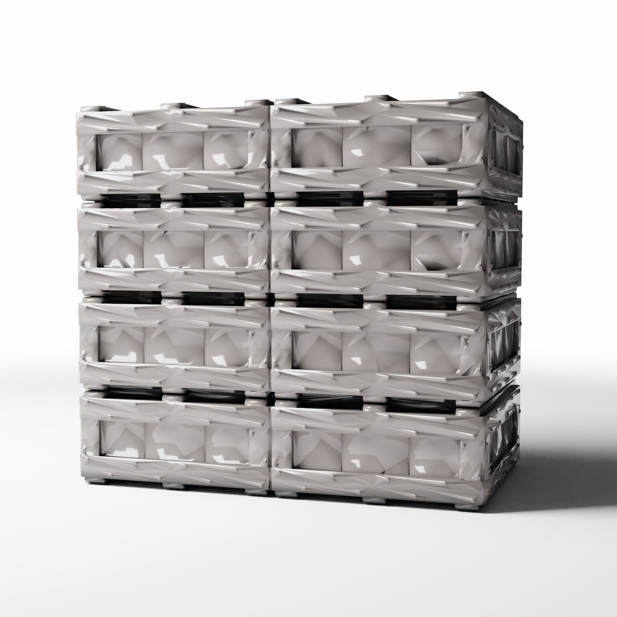 Productfoto diorama en modelbouw 0: Diorama-opslag: stapel houten kisten (Ref. 696D)