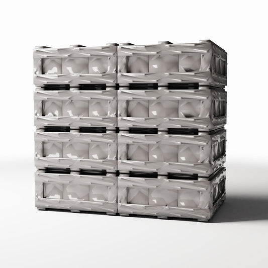 Productfoto diorama en modelbouw 0: Diorama-opslag: stapel houten kisten (Ref. 696D)