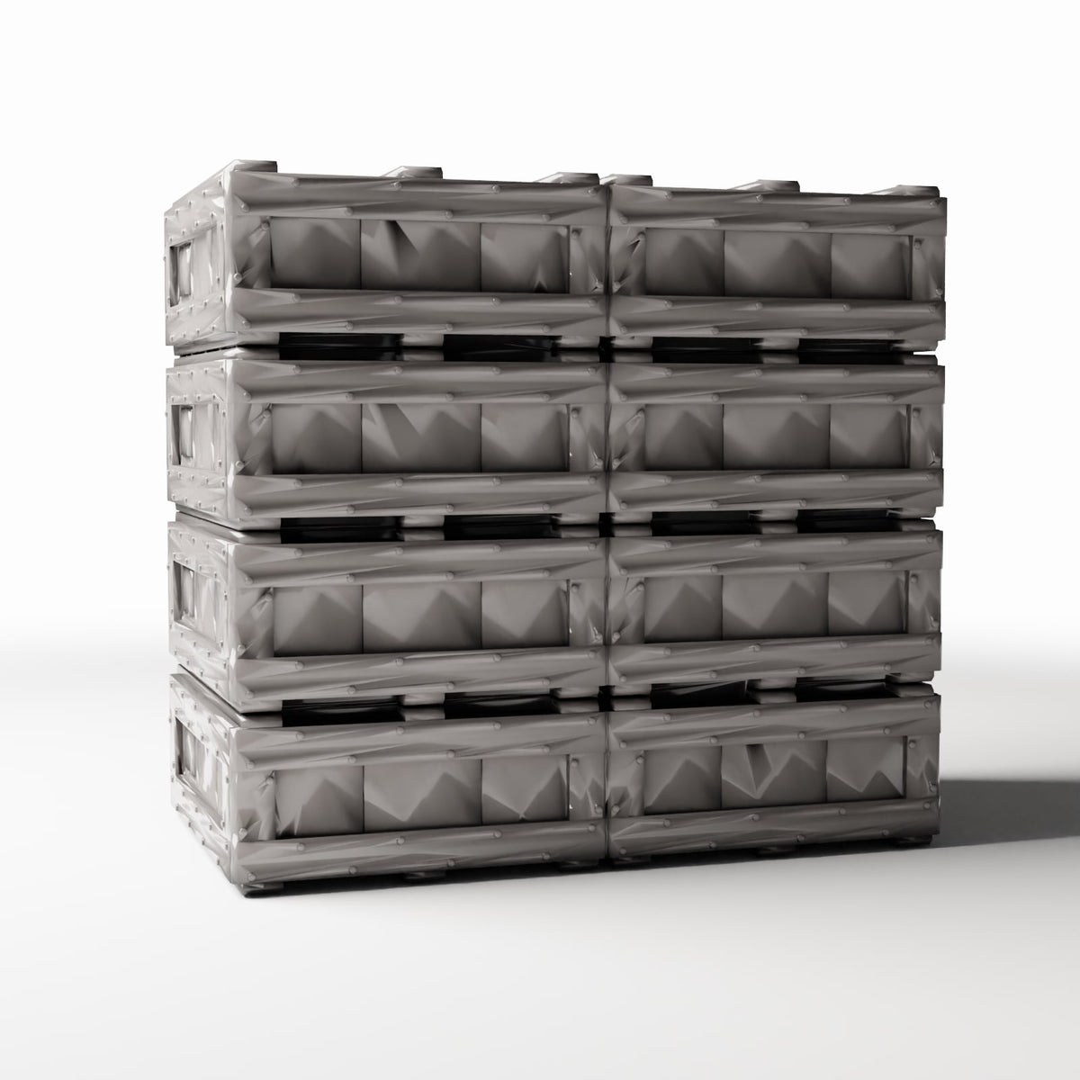 Productfoto diorama en modelbouw 3: Diorama-opslag: stapel houten kisten (Ref. 696D)