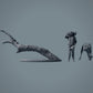 Wildlife figuur: Afrikaanse luipaard op boom (23_02_17)