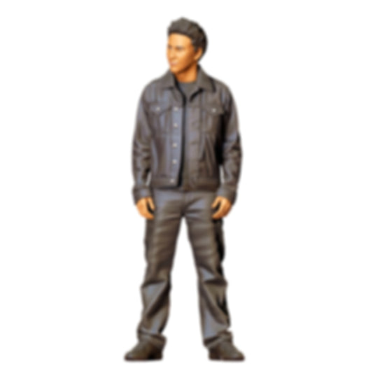 3DP Miniatures 0: Stehende Figur: Karosseriemechaniker mit Jacke (Ref. Nr. 478)