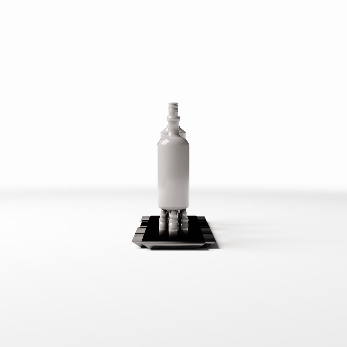 Productfoto diorama en modelbouw 2: Dioramakeuken: drankflessen in houder (Ref. 716D)