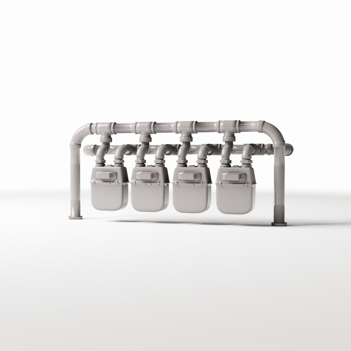 Productfoto diorama en modelbouw 0: Dioramainfrastructuur: elektriciteitsmeterstation met vier meters (Ref. 720D)
