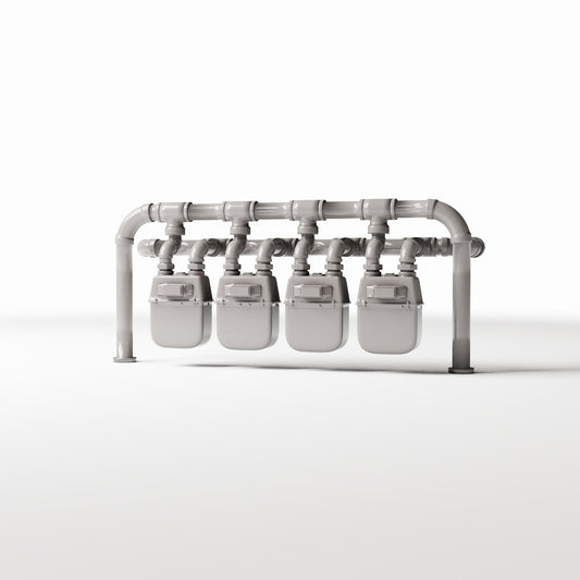 Productfoto diorama en modelbouw 0: Dioramainfrastructuur: elektriciteitsmeterstation met vier meters (Ref. 720D)