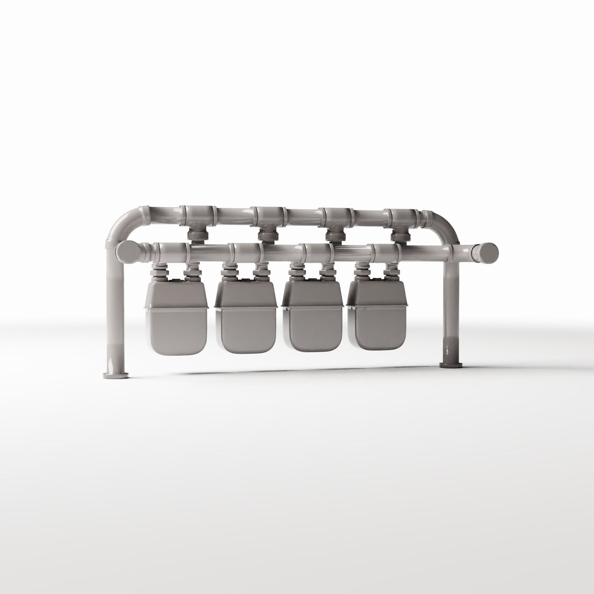 Productfoto diorama en modelbouw 3: Dioramainfrastructuur: elektriciteitsmeterstation met vier meters (Ref. 720D)