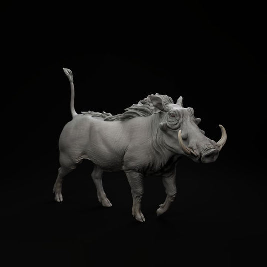 Productfoto dierenfiguur Animal Den Miniatures 0: Wild dierfiguur: Afrikaans wrattenzwijn (25_08_13)