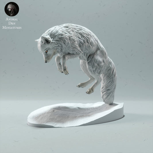 Productfoto dierenfiguur Animal Den Miniatures 0: Pooldierfiguur: poolvos - springend (22_12_17)