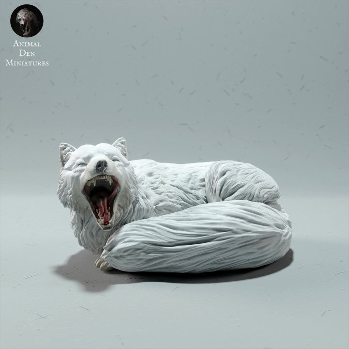 Productfoto dierenfiguur Animal Den Miniatures 0: Pooldierenfiguur: poolvos - slapend (22_12_16)