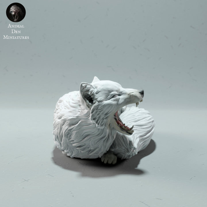Productfoto dierenfiguur Animal Den Miniatures 1: Polaire dierenfiguur: poolvos - slapend (22_12_16)