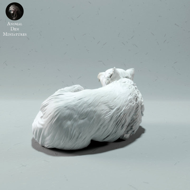 Productfoto dierenfiguur Animal Den Miniatures 2: Pooldierenfiguur: poolvos - slapend (22_12_16)