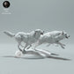 Productfoto dierenfiguur Animal Den Miniatures 2: Arctische dierenfiguur: Poolwolven - lopend (23_01_12)