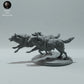 Productfoto dierenfiguur Animal Den Miniatures 3: Arctische dierenfiguur: poolwolven - lopend (23_01_12)