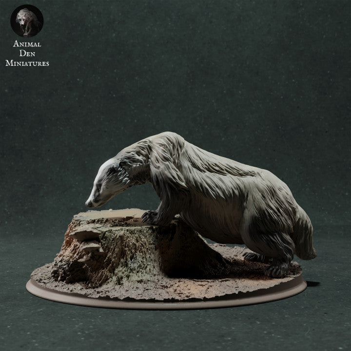 Productfoto dierenfiguur Animal Den Miniatures 0: wild dierfiguur: Europese das - snuffelend (22_11_09)