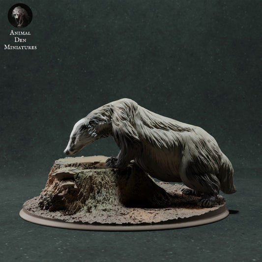 Productfoto dierenfiguur Animal Den Miniatures 0: wild dierfiguur: Europese das - snuffelend (22_11_09)