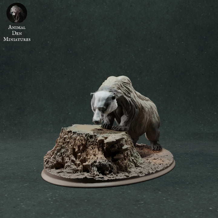 Productfoto dierenfiguur Animal Den Miniatures 1: Wildedierfiguur: Europese das - snuffelend (22_11_09)