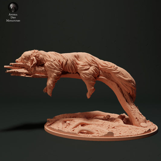 Productfoto dierenfiguur Animal Den Miniatures 0: Wilde dierenfiguur: Binturong - slapend (23_05_06)