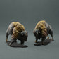 Productfoto dierenfiguur Animal Den Miniatures 0: wild dier figuur: Amerikaanse bizon - vechtend (22_10_13)