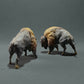 Productfoto dierenfiguur Animal Den Miniatures 3: wild dier figuur: Amerikaanse bizon - vechtend (22_10_13)