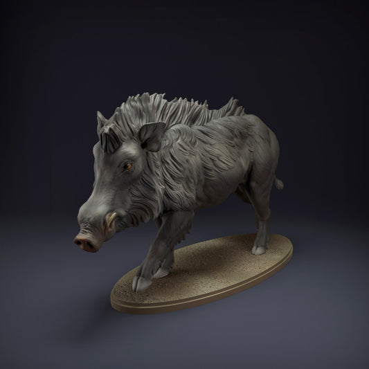 Productfoto dierenfiguur Animal Den Miniatures 0: Wilddierfiguur: Indisch wild zwijn (22_08_09)