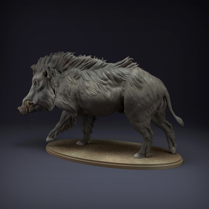 Productfoto dierenfiguur Animal Den Miniatures 1: wild dier figuur: Indisch wild zwijn (22_08_09)
