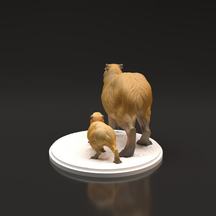 Productfoto dierenfiguur Animal Den Miniatures 2: Wilddierenfiguur: capibara's (22_06_05)