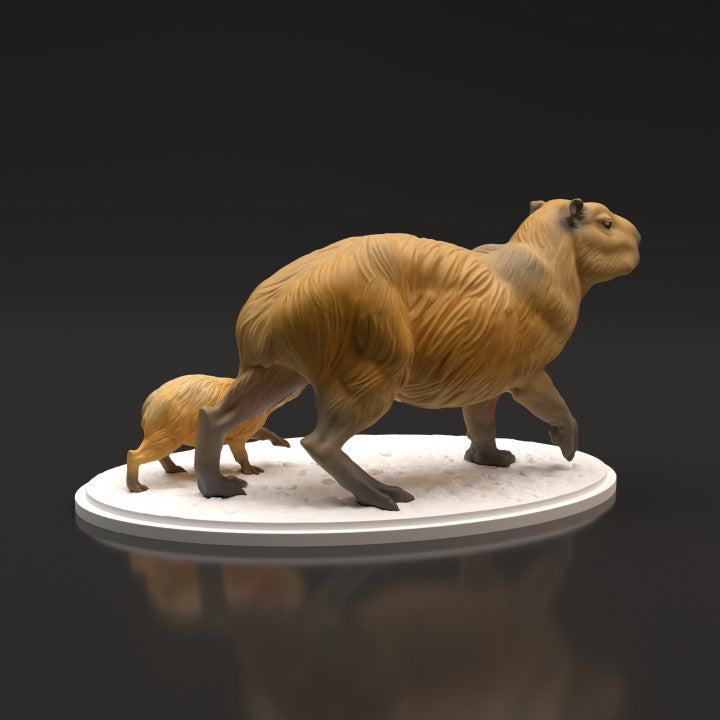 Productfoto dierenfiguur Animal Den Miniatures 3: wilde dierenfiguur: capibara's (22_06_05)