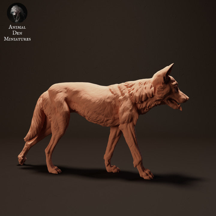 Productfoto dierenfiguur Animal Den Miniatures 1: wildedier dierenfiguur: dingo - lopend (23_04_07)