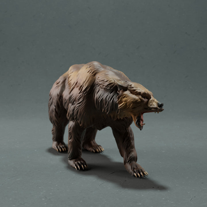 Productfoto dierenfiguur Animal Den Miniatures 2: wildedierenfiguur: grizzlybeer (22_10_17)