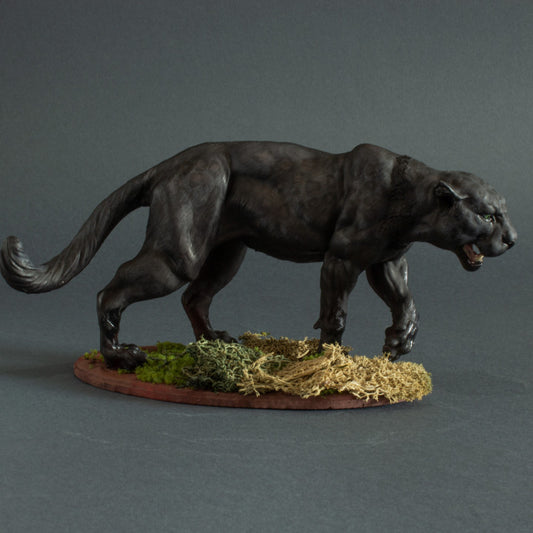 Productfoto dierenfiguur Animal Den Miniatures 0: Wilde dierenfiguur: Zwarte panter - jaguar (22_06_04)
