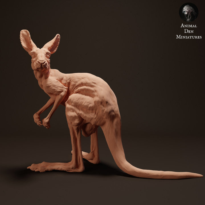 Productfoto dierenfiguur Animal Den Miniatures 0: wildedierfiguur: jong rood reuzenkangoeroe (23_04_05)