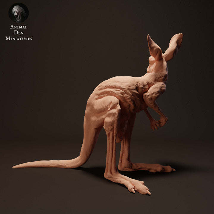 Productfoto dierenfiguur Animal Den Miniatures 1: wilde dierenfiguur: jong rood reuzenkangoeroe (23_04_05)