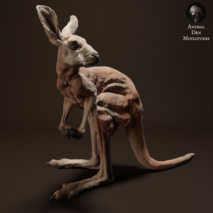 Productfoto dierenfiguur Animal Den Miniatures 2: wilddierenfiguur: jong rood reuzenkangoeroe (23_04_05)