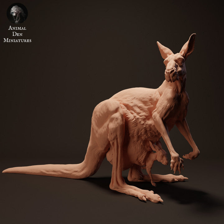 Produktfoto Tierfigur Animal Den Miniatures 0: Wildtier Tierfigur: Rotes Riesenkänguru-Weibchen - stehend (23_04_06)
