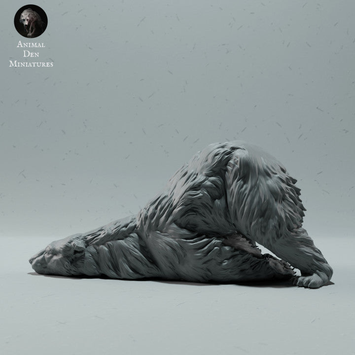 Productfoto dierenfiguur Animal Den Miniatures 3: Arctische dierenfiguur: ijsbeer - krabbend (23_01_08)