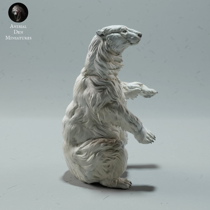 Productfoto dierenfiguur Animal Den Miniatures 1: Arctisch dierenfiguur: ijsbeer - zittend (23_01_15)
