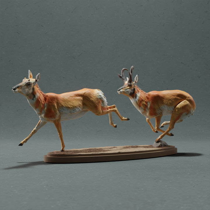 Productfoto dierenfiguur Animal Den Miniatures 0: Wilddierenfiguur: gaffelbok - in galop (22_10_10)