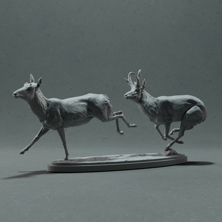 Productfoto dierenfiguur Animal Den Miniatures 1: Wildtierfiguur: gaffelbok - in galop (22_10_10)