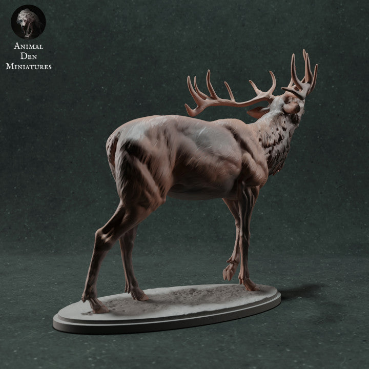 Productfoto dierenfiguur Animal Den Miniatures 1: Wilddierfiguur: edelhert - burlend (22_11_11)