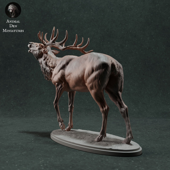 Productfoto dierenfiguur Animal Den Miniatures 2: Wilde dierenfiguur: Edelhert - burlend (22_11_11)