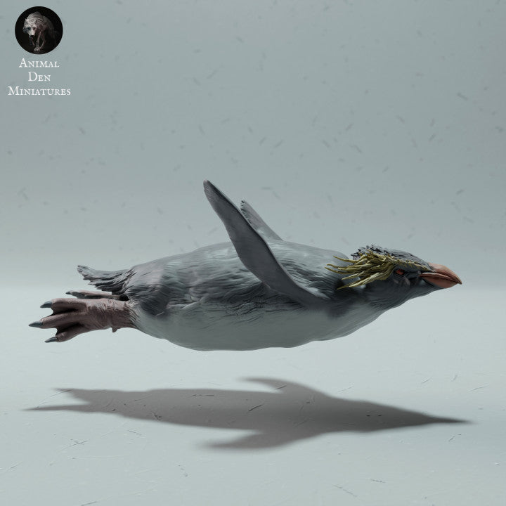 Productfoto dierenfiguur Animal Den Miniatures 2: zeedierfiguur: rotspinguïn - zwemmend (22_12_10)