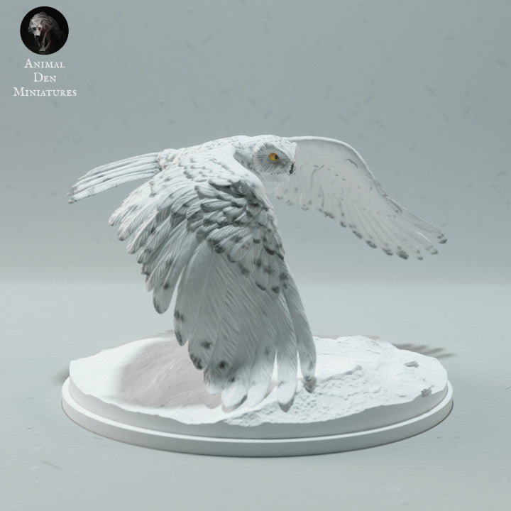 Productfoto dierenfiguur Animal Den Miniatures 1: bosdierfiguur: sneeuwuil (23_01_07)