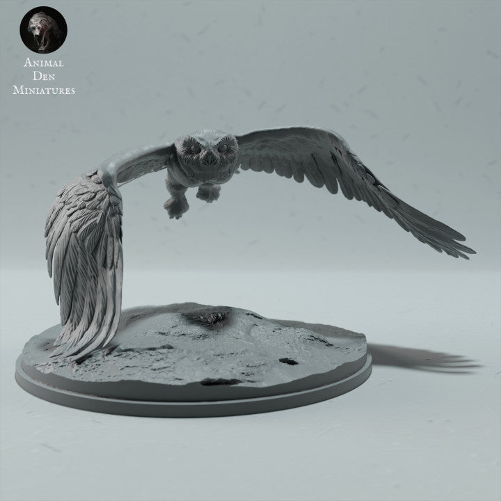 Productfoto dierenfiguur Animal Den Miniatures 4: bosdierfiguur: sneeuwuil (23_01_07)