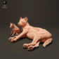 Productfoto Dier Figuur Diorama, Modelbouw: 0: Hyena met Jong: Dieren uit Afrika