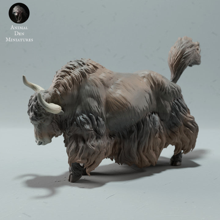 Productfoto dierenfiguur Animal Den Miniatures 0: wilde dierenfiguur: Himalaya-wilde jak - staand (23_01_09)