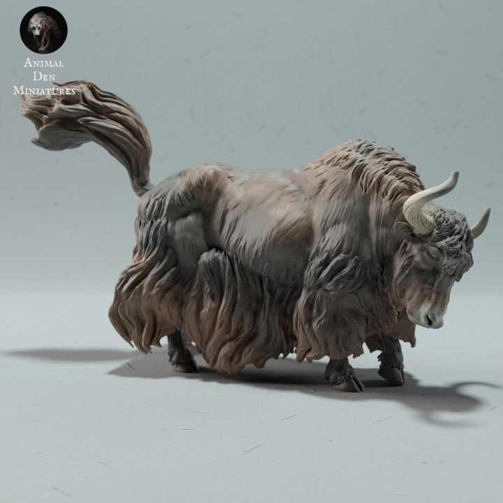 Productfoto dierenfiguur Animal Den Miniatures 1: wilde dierenfiguur: Himalaya-wilde jak - staand (23_01_09)