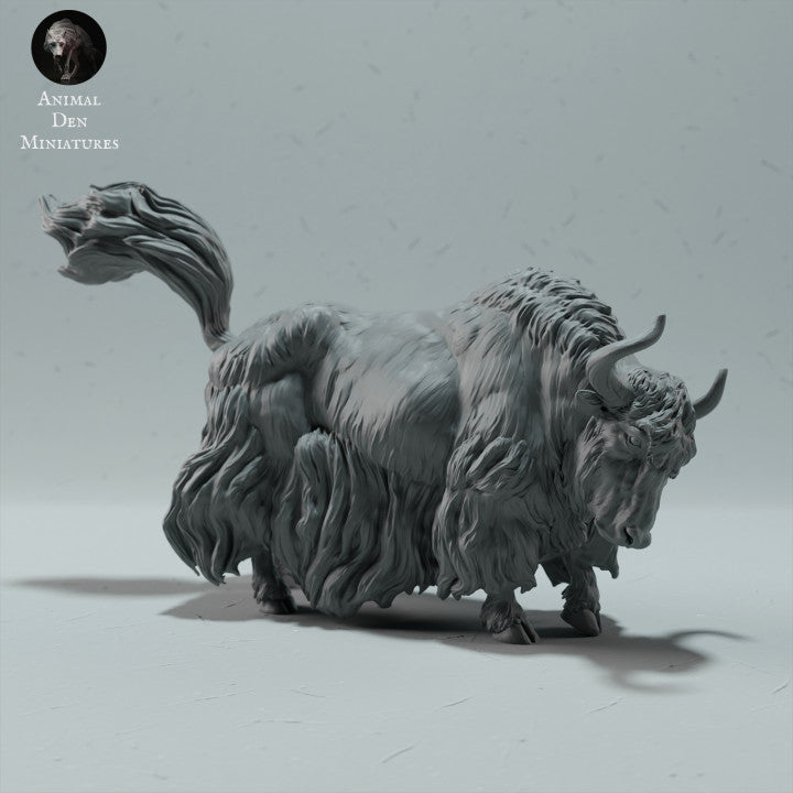 Productfoto dierenfiguur Animal Den Miniatures 4: wilde dierenfiguur: Himalaya-wilde jak - staand (23_01_09)