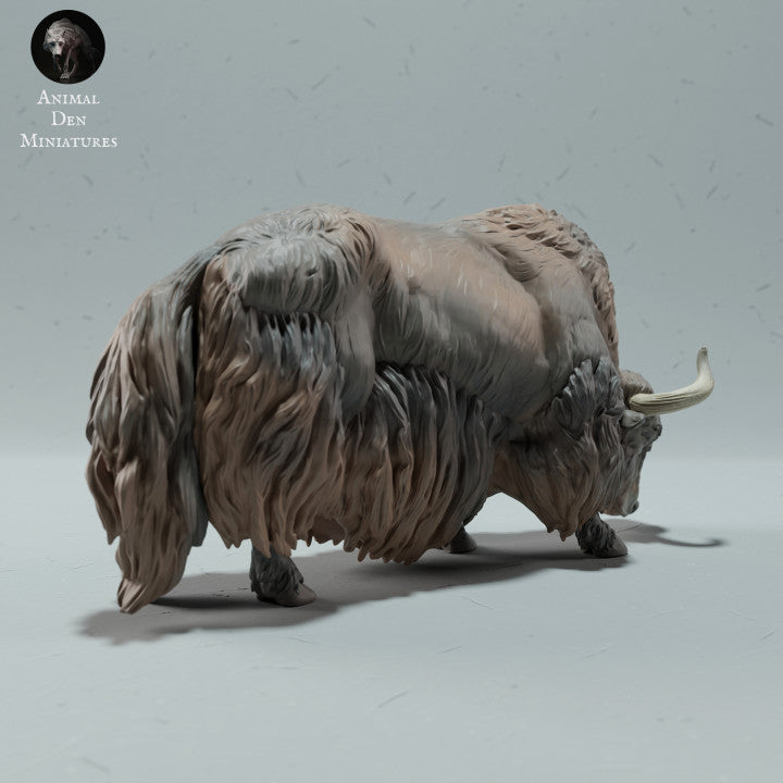 Productfoto dierenfiguur Animal Den Miniatures 2: Wild dierfiguur: Himalaya-wilde jak - grazend (23_01_10)